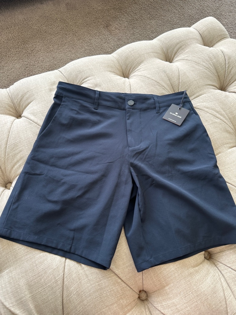 The Normal Brand Men's Navy Flat Front Shorts